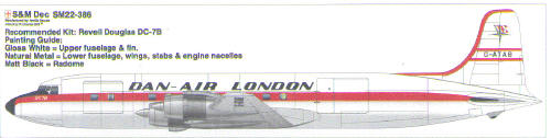 Douglas DC7B (Dan Air London) sm22-286
