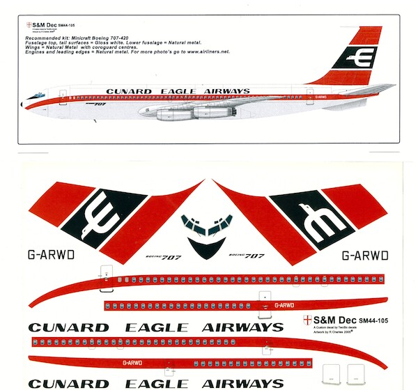 Boeing 707-420 (Cunard Eagle Airways)  sm44-105
