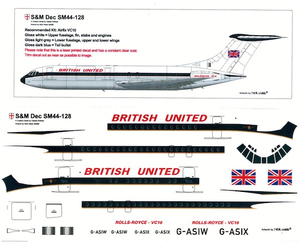 Vickers VC10 (British United Early scheme)  sm44-128