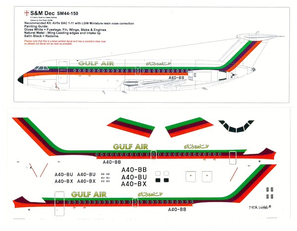 BAC 1-11 (Gulf Air) sm44-150