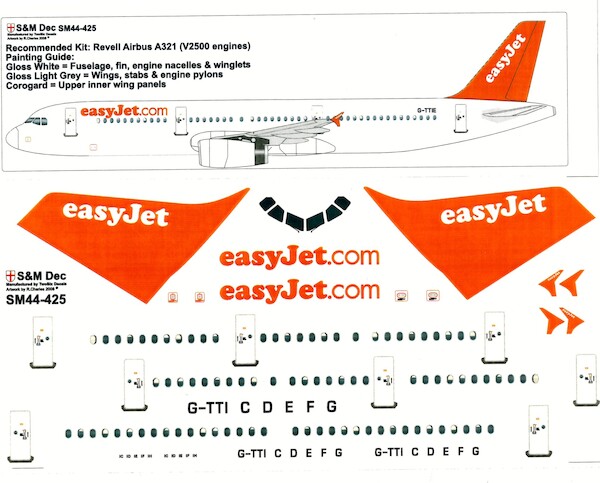 Airbus A321 with V2500 Easy Jet SM44-425