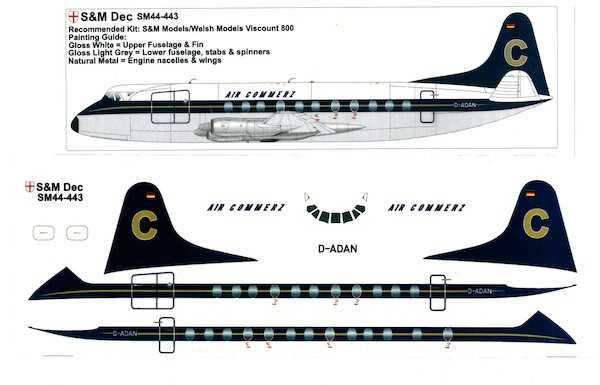 Vickers Viscount 800 (Air Commerz) D-ADAN  sm44-443