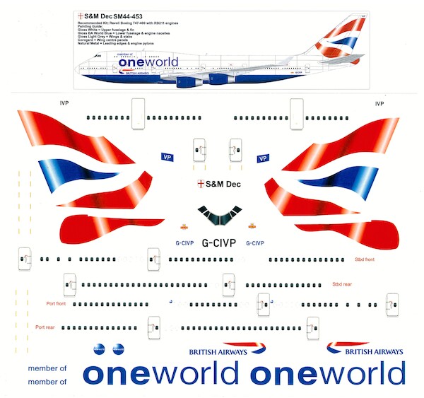 Boeing 747-400 (British Airways - one World)  SM44-453