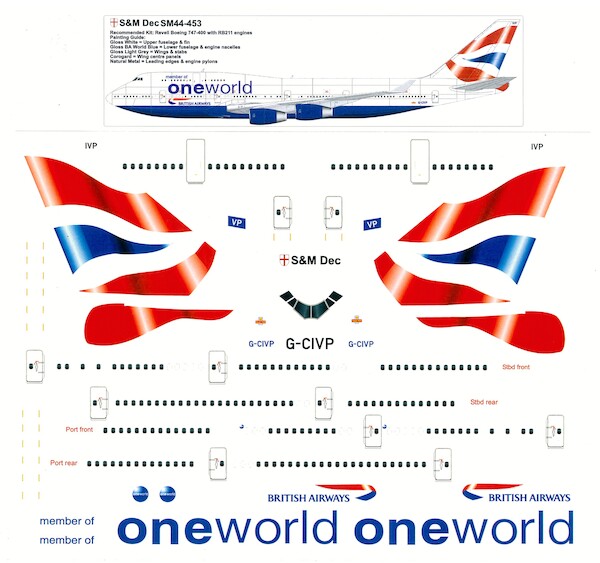 Boeing 747-400 (British Airways - one World) SM44-453