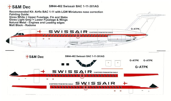 BAC 1-11 (Swissair)  SM44-462