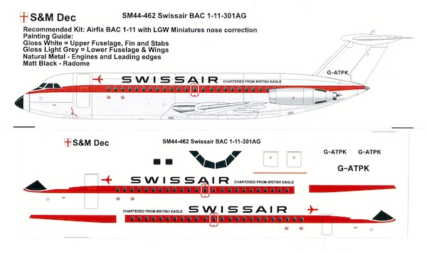 BAC 1-11 (Swissair) SM44-462