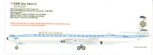De Havilland Comet 4b (Mexicana) sm44-57