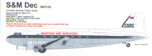 Douglas DC3 (Morton Air Services G-AMRA)  SM72-03