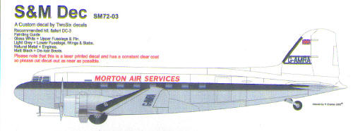 Douglas DC3 (Morton Air Services G-AMRA) SM72-03