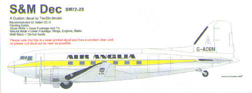 Douglas DC3 (Air Anglia G-AOBN)  SM72-25