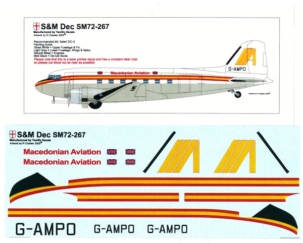 Douglas DC3 (Macedonian Aviation G-AMPO)  SM72-267