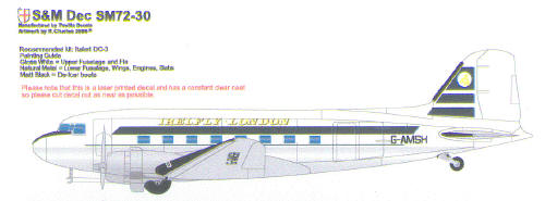 Douglas DC3 (Irefly - London G-AMSH)  SM72-30