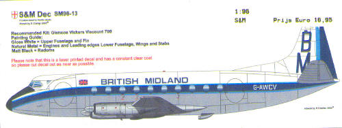 Vickers Viscount 700 (British Midland) sm96-13