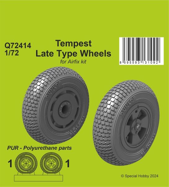 Tempest Late type Wheels (Airfix)  CMK-Q72414
