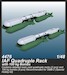 IAF Quadruple Rack with 100 kg Bombs (2 pcs.) / for SMB-2, Sa´ar and Mirage III kits 129-4476