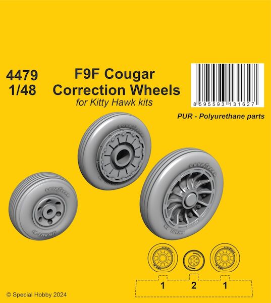 Grumman F9F Cougar Correction Wheels (Kitty Hawk) cmka4479