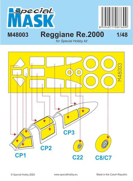 Reggiane Re2000 Canopy and Wheel Mask (Special Hobby) M48003