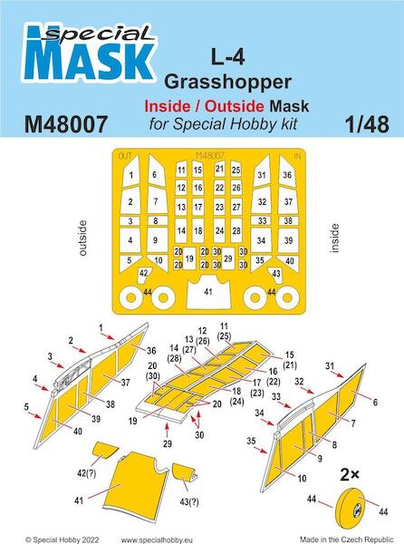 L4 Grasshopper mask inside and outside (Special Hobby) m48007