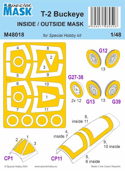 T2 Buckeye MASK (Special Hobby) Inside and outside M48018