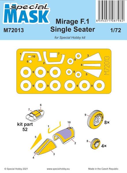 Mirage F1 Single Seater Masking set  m72013