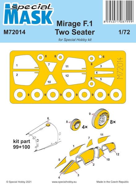 Mirage F1 Two Seater Masking set (Special Hobby) m72014