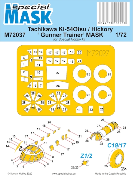Tachikawa Ki-54Otsu / Hickory ' Gunner Trainer' Mask M72037