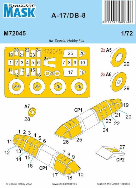 Douglas A17/DB8 Mask (Special Hobby MPM)  M72045