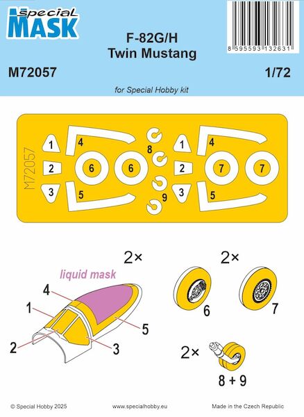 F-82G/H Twin Mustang MASK (Special Hobby) M72057