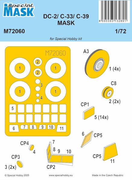 Douglas Dc-2/C-33/C-39 MASK (Special Hobby, MPM) M72060