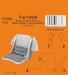 Focke Wulf FW190A Seat and Side Section Back Armour (W/O Harness) for Revell 129-P32006