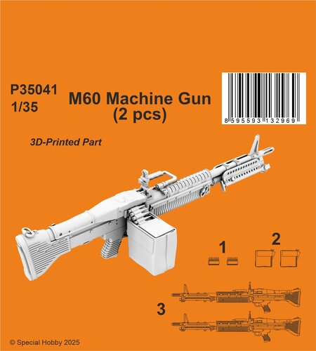 MG60 Machine gun (2 pcs.) as used in US Helicopters P35041