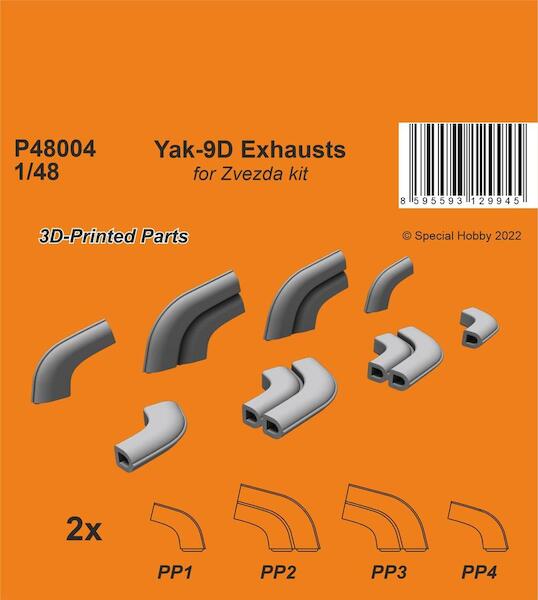 Yak-9D Exhausts (Zvezda)  P48004