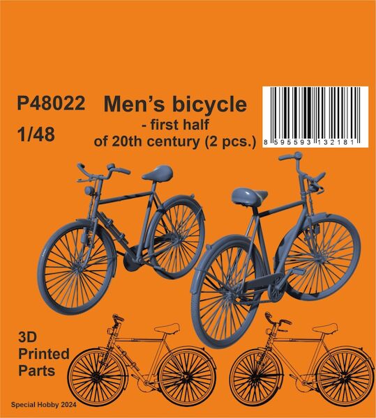 Men's bicycle, first half of 20th Century (2 pcs.) P48022