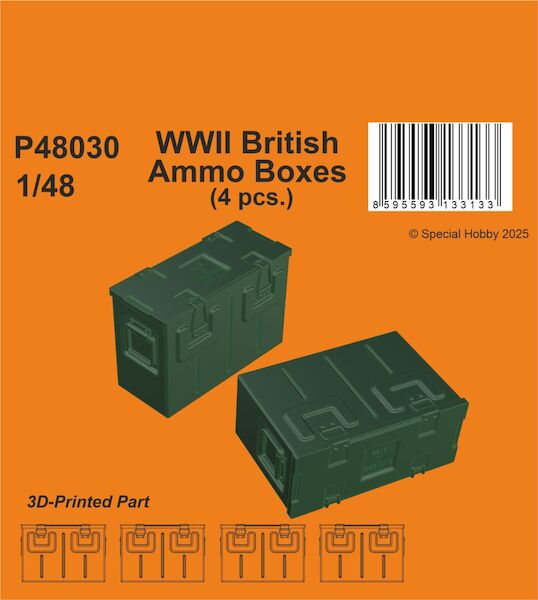 WWII British Ammo Boxes (4x) P48030