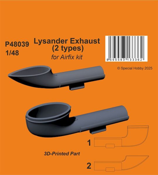 Lysander Exhaust (2 types) (Airfix)  P48039