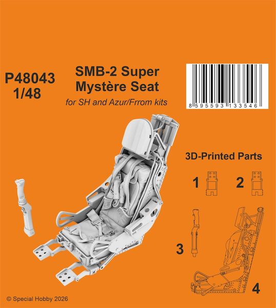 SMB-2 Super Mystere Ejection Seat (Special Hobby/Azur) P48043