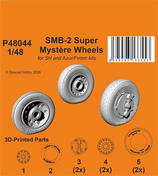 SMB-2 Super Mystere Wheels (Special Hobby/Azur) P48044