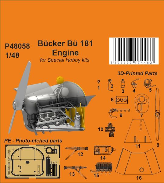 Bücker Bü 181 Engine (Special Hobby) P48058