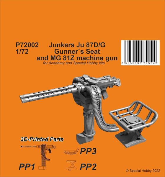 Junkers Ju87 Stuka Gunners seat wit MG81Z Machine Gun (Academy/Special Hobby)  P72002