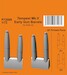 Tempest Mk.V Early Gun Barrels (Airfix) 129-P72009