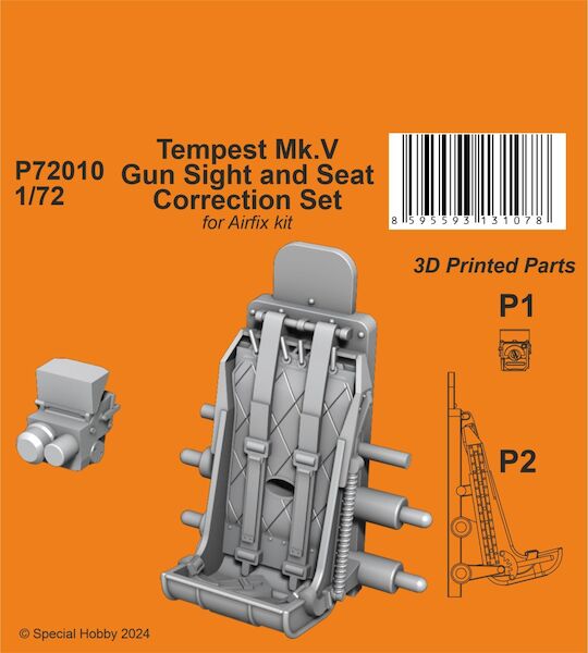 Tempest Mk.V Gun Sight and Seat Correction Set (Airfix)  P72010