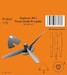 Typhoon Mk.I  Three bladed propeller (Airfix) 129-P72014