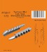 Typhoon MK1 late type Shrouded Exhausts (Airfix) 129-P72017