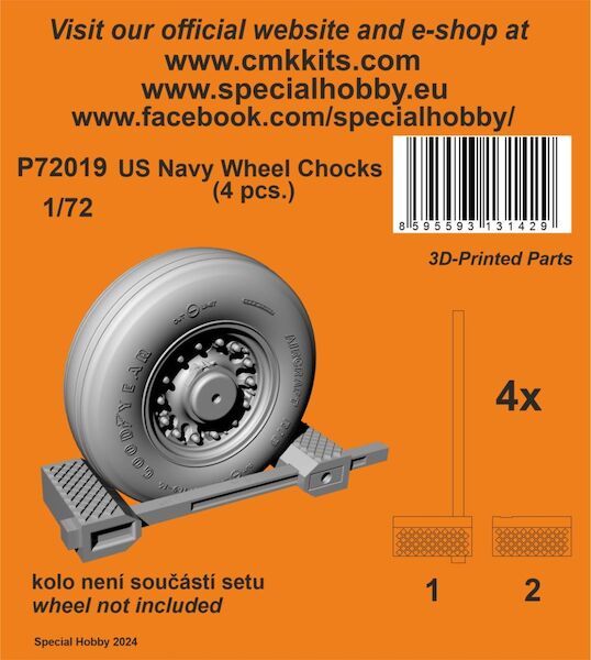 US Navy Wheel Chocks (4 pcs.) P72019