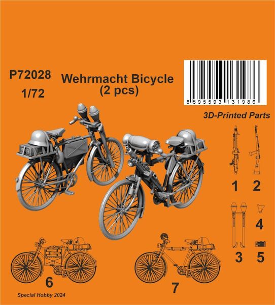 Wehrmacht bicycle  (2 pcs.)  P72028