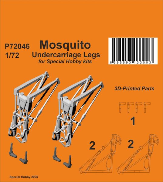 Mosquito Undercarriage Legs (Special Hobby)  P72046
