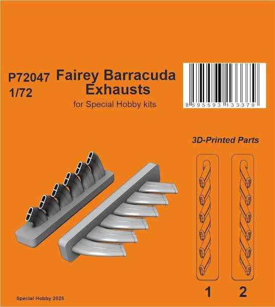 Fairey Barracuda Exhausts (Special Hobby)  P72047