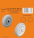 DH94 Moth Minor wheels with Circumferential Tread Pattern (Special Hobby) 129-P72049