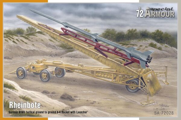 Rheinbote ‘German WWII tactical ground to ground V-4 Rocket with Launcher’  (Operationally fired from Nunspeet NL)  SA72028