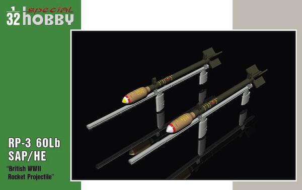 RP3 60Lb SAP/HE Rocket projectiles with launch rails (8x)  SH32075